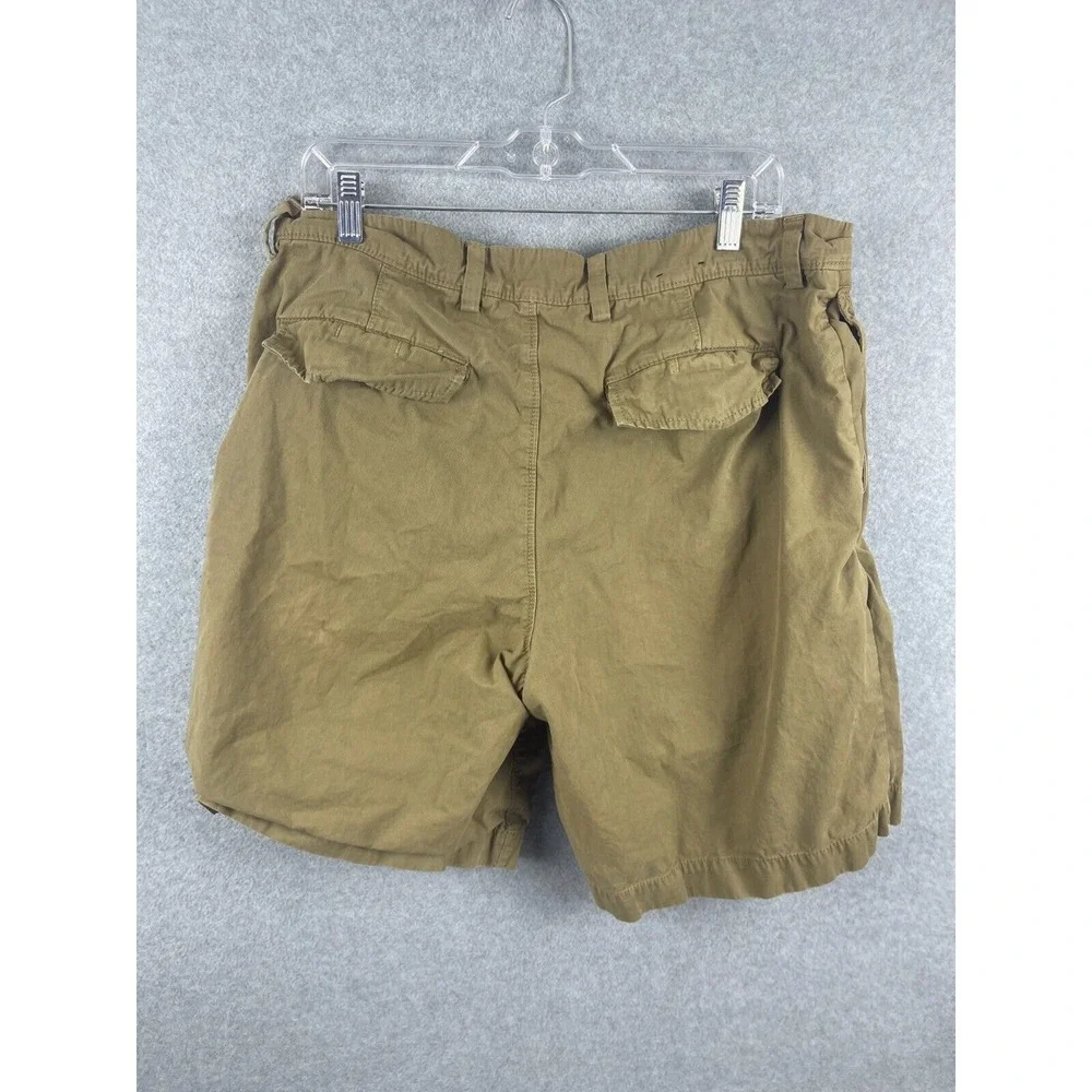 Banana Republic Chino Shorts Men's 36 Khaki Brown Relaxed Fit Military‎ Utility